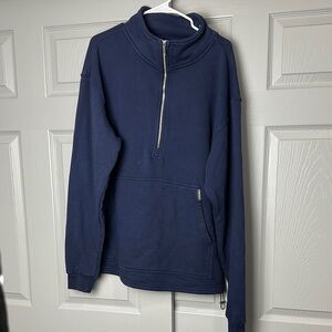 ESNTLS Navy Half-Zip Sweater